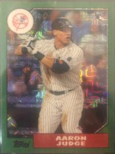 Aaron Judge [Green] #87-AJ Baseball Cards 2017 Topps Silver Pack Promo