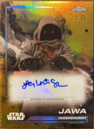 Leilani Shiu as Jawa [Gold Refractor] #AU-LS Star Wars 2024 Topps Chrome Autograph