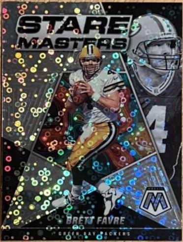 Brett Favre [No Huddle Silver] #SM-20 Football Cards 2022 Panini Mosaic Stare Masters