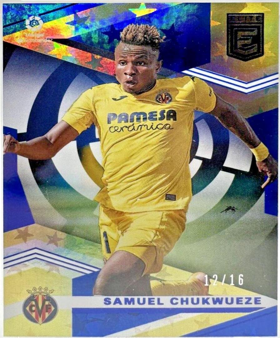 Samuel Chukwueze [Blue Astro] #2 Soccer Cards 2020 Panini Chronicles Elite La Liga