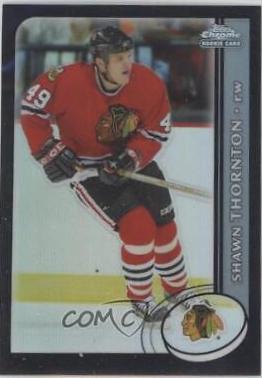 Shawn Thornton [Black Refractor] #153 Hockey Cards 2002 Topps Chrome