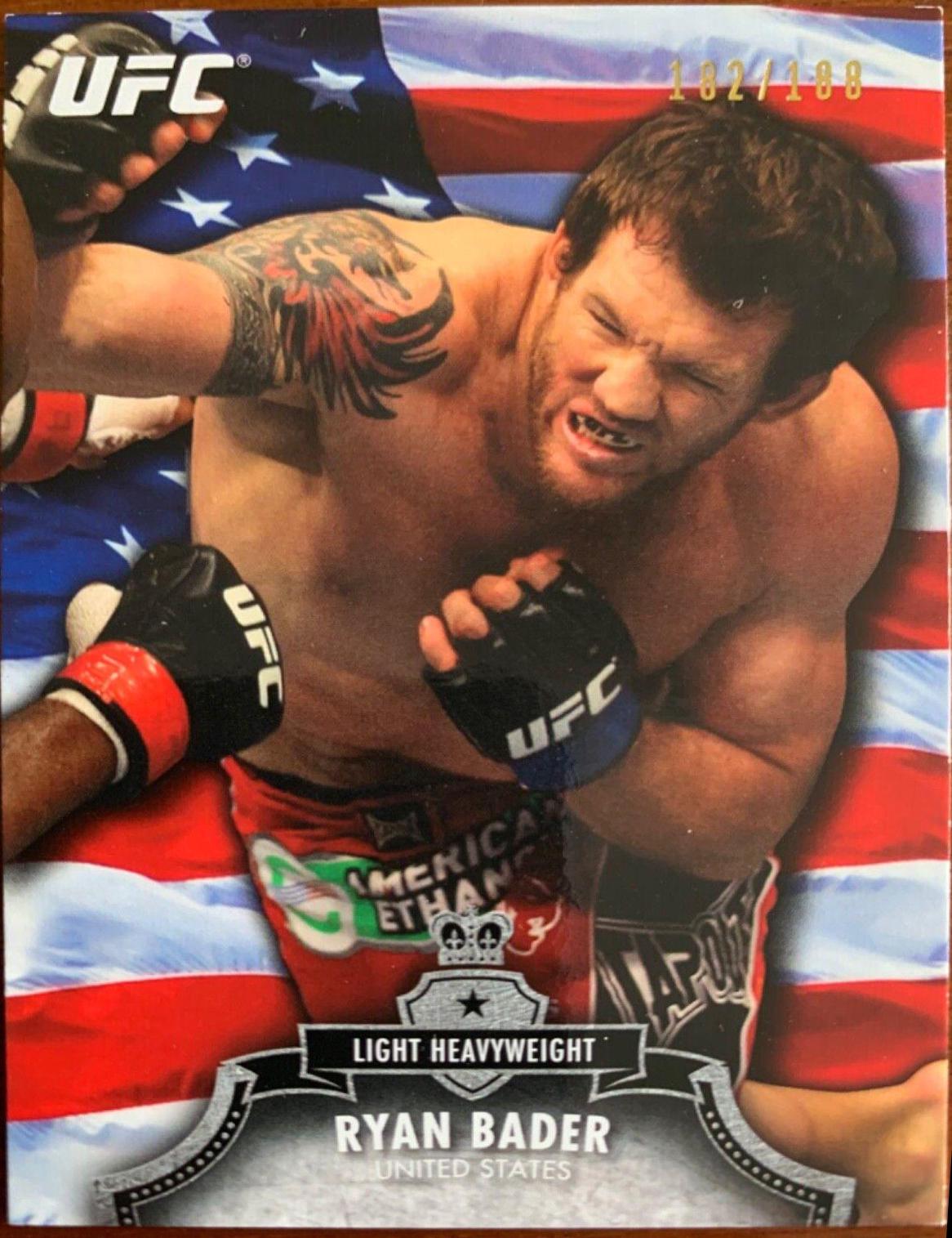 Ryan Bader [Flag] #46 Ufc Cards 2012 Topps UFC Bloodlines