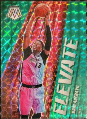 Bam Adebayo [Green Mosaic] #17 Basketball Cards 2020 Panini Mosaic Elevate