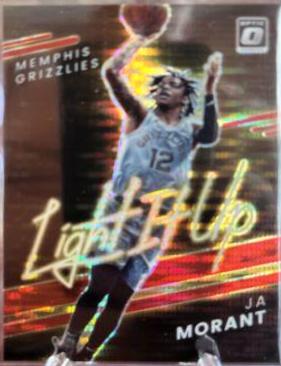 Ja Morant [Gold Pulsar] #6 Basketball Cards 2021 Panini Donruss Optic Light It Up