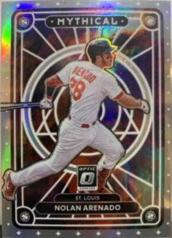 Nolan Arenado [Holo] #MTH-8 Baseball Cards 2022 Panini Donruss Optic Mythical