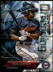 Nick Gordon [Atomic Refractor] #NG Baseball Cards 2018 Bowman Trending Prices