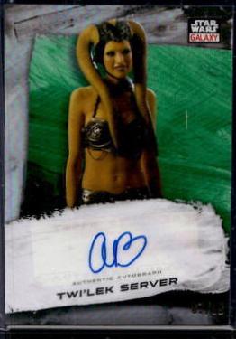 Andrea Bartlow [Green Refractor] #GA-ABT Star Wars 2022 Topps Galaxy Chrome Autograph