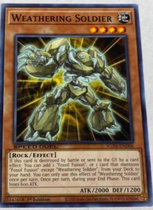 Weathering Soldier SGX4-END06 YuGiOh Speed Duel GX: Midterm Destruction