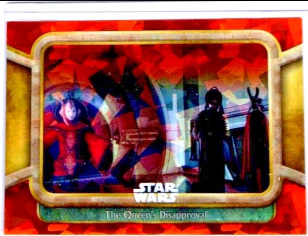 The Queen's Disapproval [Orange] #9 Star Wars 2024 Topps Chrome Sapphire