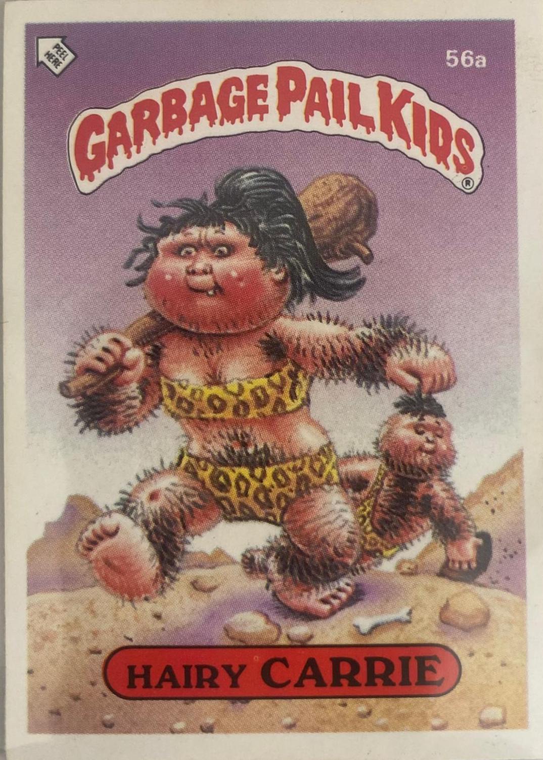 Hairy Carrie #56A Garbage Pail Kids 1985 Mini