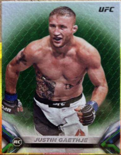 Justin Gaethje [Green] #3 Ufc Cards 2018 Topps UFC Knockout