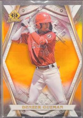 Denzer Guzman [Orange] #BI-17 Baseball Cards 2022 Bowman Chrome Invicta