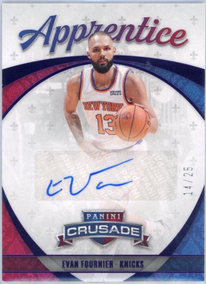 Evan Fournier #APP-EVF Basketball Cards 2021 Panini Chronicles Apprentice Signatures