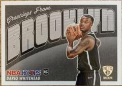 Dariq Whitehead #17 Basketball Cards 2023 Panini Hoops Rookie Greetings Prices