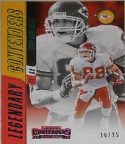 Tony Gonzalez [Platinum] Football Cards 2018 Panini Contenders Legendary