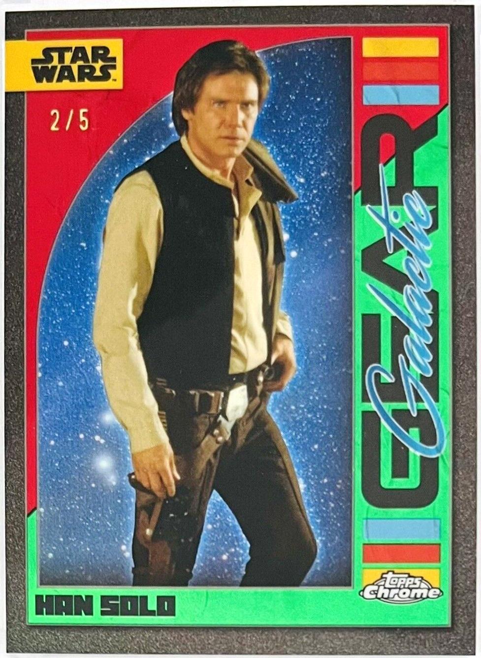 Han Solo [Dathomir Red Refractor] #GG-14 Star Wars 2024 Topps Chrome Galactic Gear