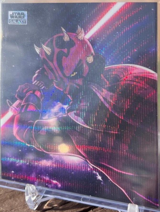 Galactic Maul [Wave Refractor] #AS-8 Star Wars 2024 Topps Chrome Galaxy Art of the Sith