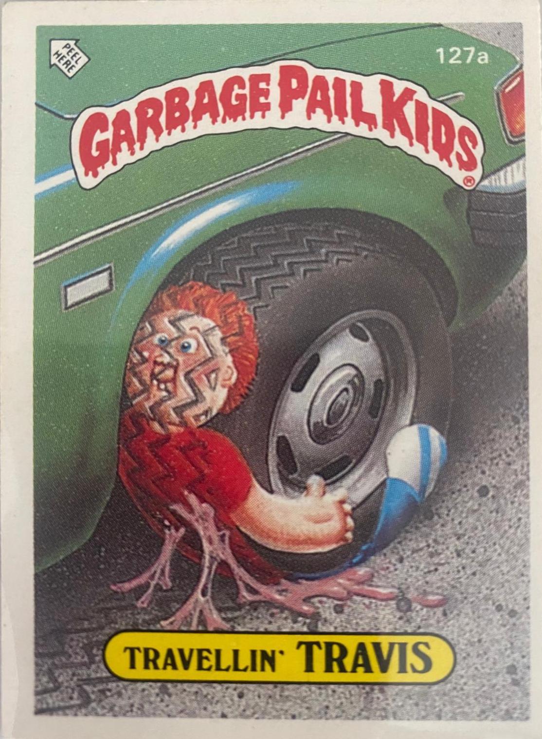 Travellin Travis #127A Garbage Pail Kids 1986 Mini