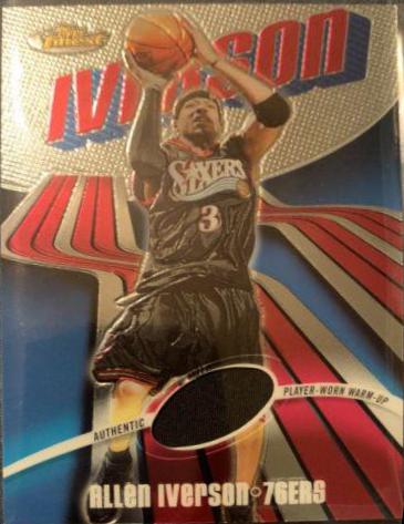 Allen Iverson [Jersey] #107 Basketball Cards 2003 Finest