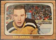 Ted Green #37 Hockey Cards 1966 Topps USA Test