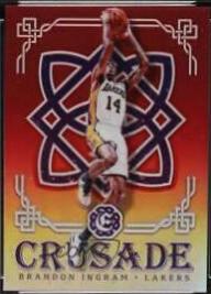 Brandon Ingram [Red] #92 Basketball Cards 2016 Panini Excalibur Crusade