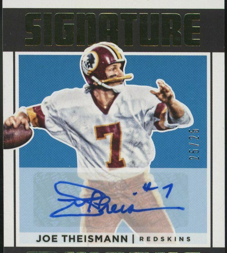 Joe Theismann Football Cards 2018 Donruss Signature Marks