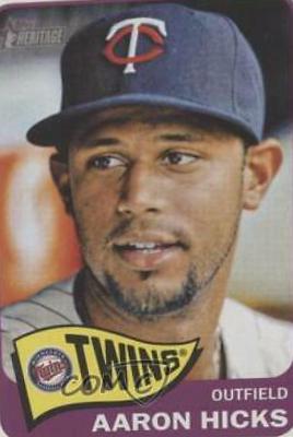 Aaron Hicks #419 Baseball Cards 2014 Topps Heritage