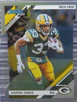 Aaron Jones [Silver Die Cut Press Proof] #100 Football Cards 2019 Donruss