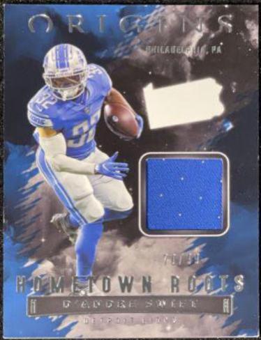 D'Andre Swift #HR-DSW Football Cards 2022 Panini Origins Hometown Roots