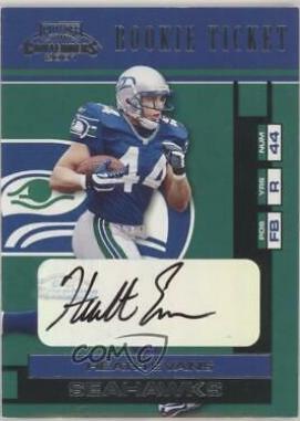 Heath Evans [Autograph] #132 Football Cards 2001 Playoff Contenders