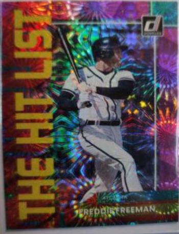 Freddie Freeman [Red] #THL-7 Baseball Cards 2022 Panini Donruss The Hit List