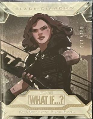 Post-Apocalyptic Black Widow #BD10 Marvel 2023 Upper Deck What If Black Diamond