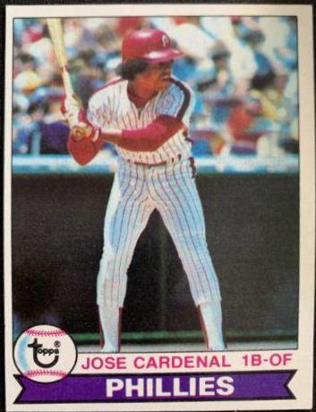 Jose Cardenal #18 Baseball Cards 1979 Topps Burger King Phillies