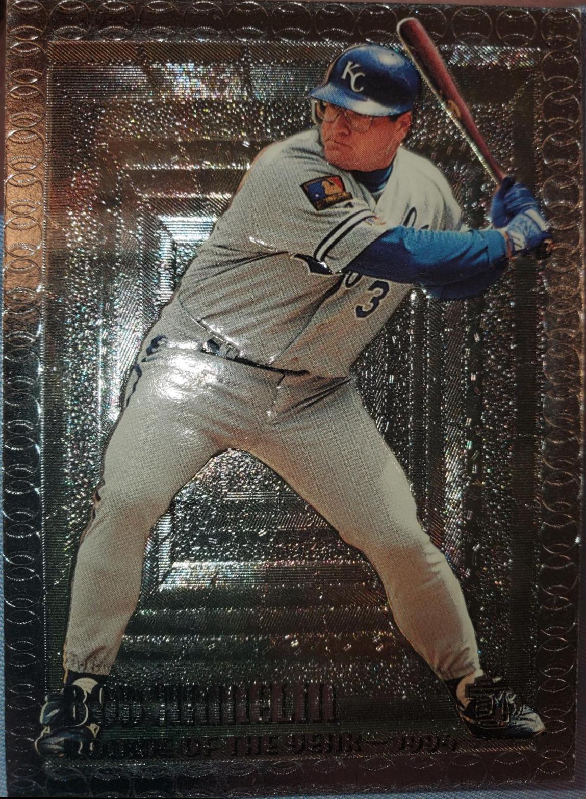 BOB HAMELIN #117 (ROY SILVER FOIL) Baseball Cards 1995 Topps Embossed