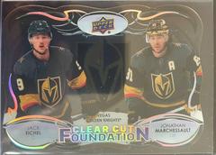 Jack Eichel, Jonathan Marchessault #CCF-ME Hockey Cards 2022 Upper Deck Clear Cut Foundations Prices