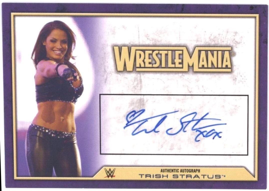 Trish Stratus Wrestling Cards 2014 Topps WWE Road to Wrestlemania Autographs