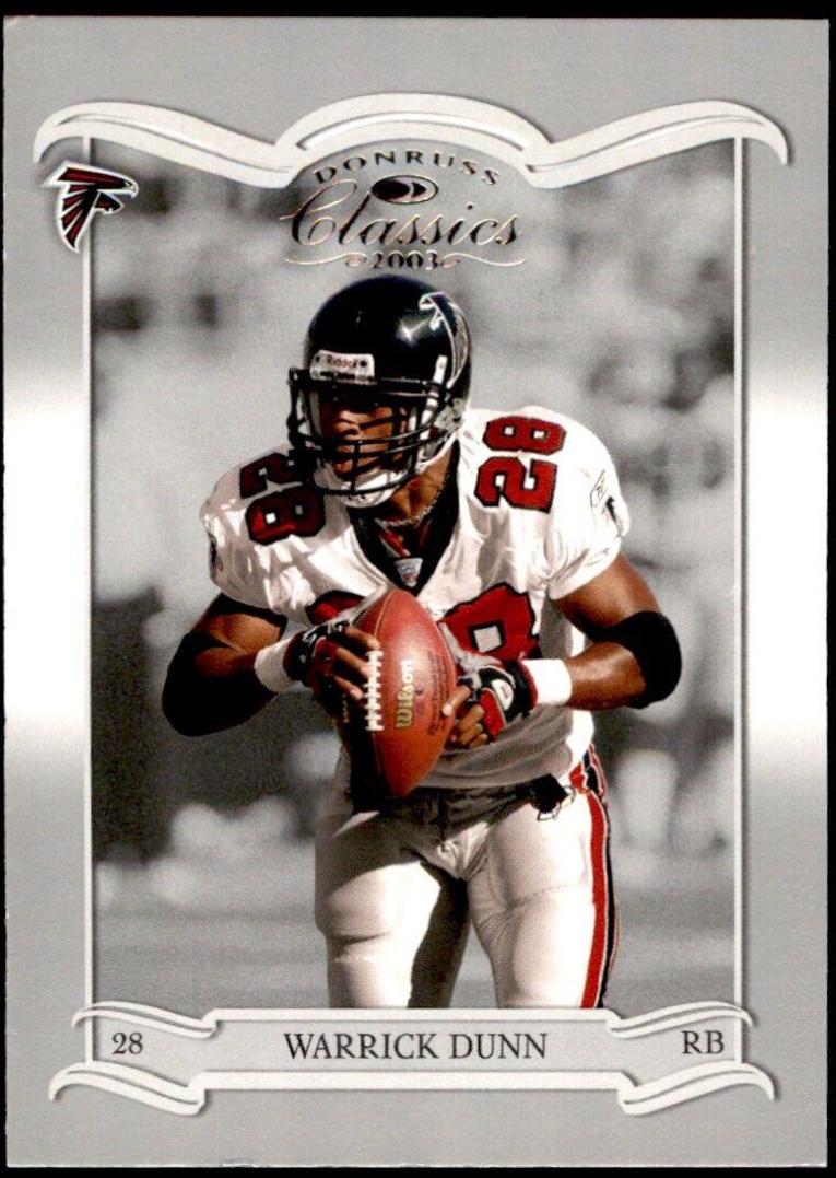 Warrick Dunn #6 Football Cards 2003 Panini Donruss Classics