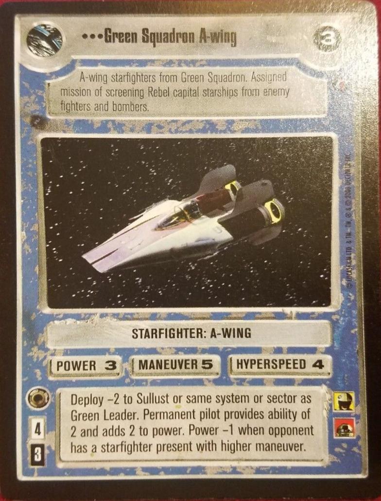 Green Squadron A-wing [Limited] Star Wars CCG Death Star II