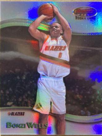 Bonzi Wells [Refractor] #111 Basketball Cards 1998 Bowman's Best