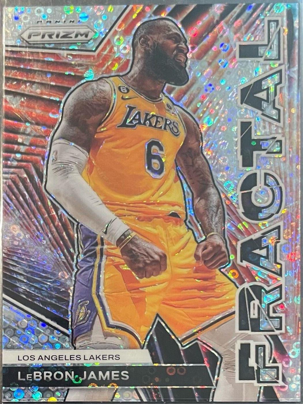 LeBron James [Fast Break] #6 Basketball Cards 2023 Panini Prizm Fractal