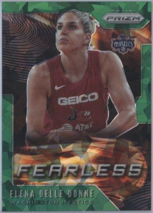 Elena Delle Donne [Prizm Green Ice] #9 Basketball Cards 2020 Panini Prizm WNBA Fearless