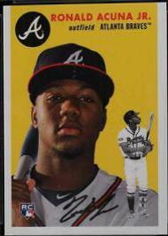 Ronald Acuna Jr. #256 Baseball Cards 2018 Topps Throwback Thursday