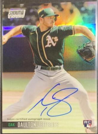 Daulton Jefferies [Shimmer Refractor] #SCCAV-DJ Baseball Cards 2021 Stadium Club Chrome Autographs