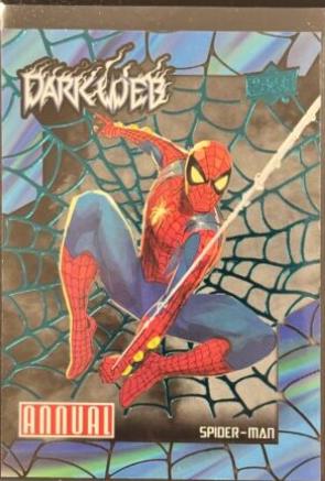 Spider-Man [Turquoise] #DW-4 Marvel 2023 Upper Deck Annual Dark Web