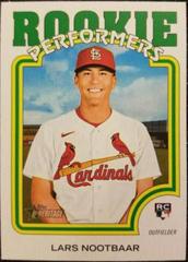 Lars Nootbaar #RP-10 Baseball Cards 2022 Topps Heritage Rookie Performers Prices