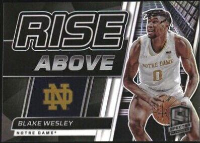 Blake Wesley #RA-BWE Basketball Cards 2022 Panini Chronicles Draft Picks Rise Above