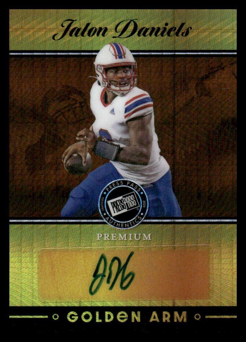 Jalon Daniels GJD2 Prices 2024 Press Pass Premium Golden Arm