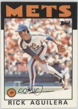 Rick Aguilera #599 Baseball Cards 1986 Topps Tiffany