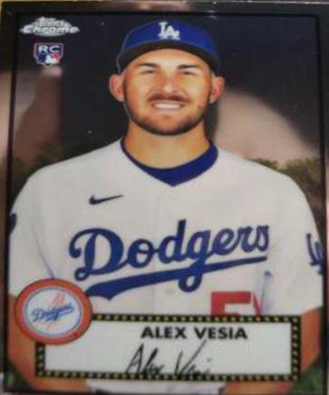 Alex Vesia #121 (Base) Baseball Cards 2021 Topps Chrome Platinum Anniversary