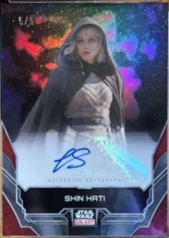 Ivanna Sakhno as Shin Hati #A-IS Star Wars 2024 Topps Chrome Galaxy Autograph